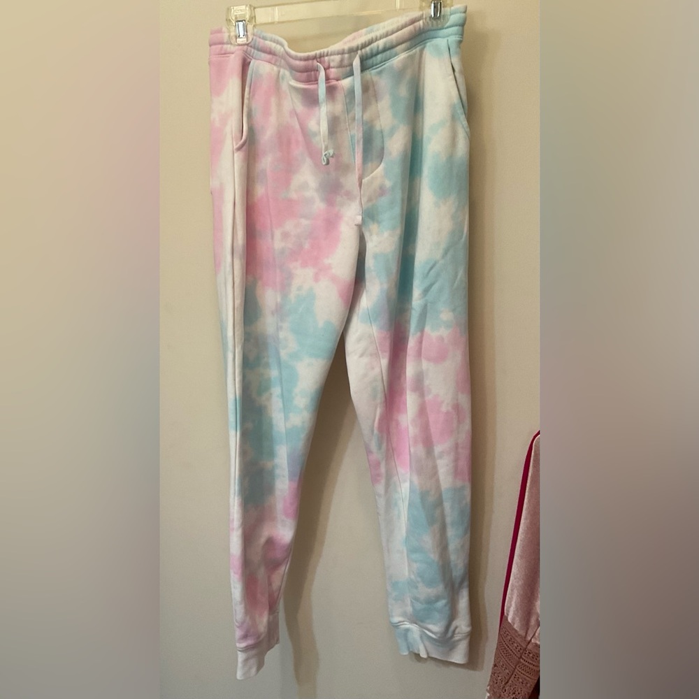 Pink and Blue Sweatpants